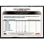 2022 Topps Chrome Formula 1 Racing  #1 Max Verstappen