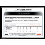 2022 Topps Chrome Formula 1 Racing  #54 Alexander Albon