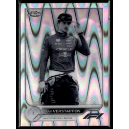   2022 Topps Chrome Formula 1 Racing Black & White RayWave Refractor #2 Max Verstappen