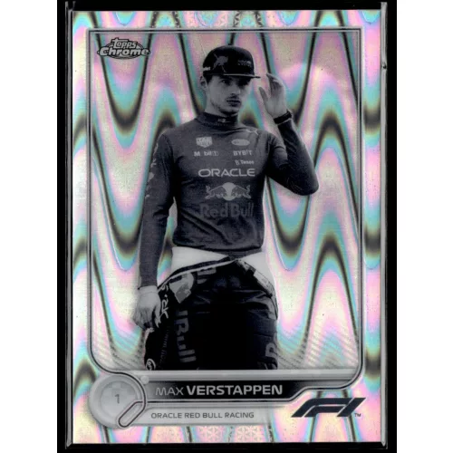 2022 Topps Chrome Formula 1 Racing Black & White RayWave Refractor #2 Max Verstappen