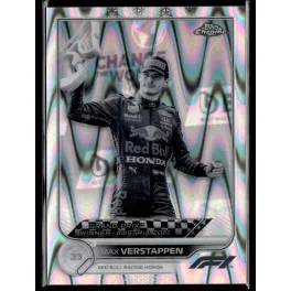   2022 Topps Chrome Formula 1 Racing Black & White RayWave Refractor #159 Max Verstappen