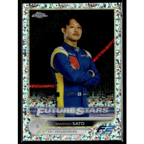 2022 Topps Chrome Formula 1 Racing Future Stars - Mini Diamonds Refractor #80 Marino Sato 051/299