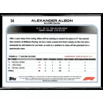 2022 Topps Chrome Formula 1 Racing Purple/Green Refractor #54 Alexander Albon