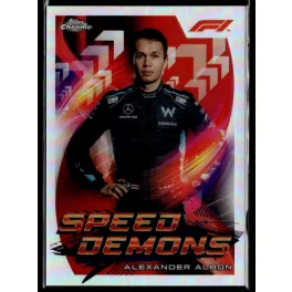   2022 Topps Chrome Formula 1 Racing Speed Demons #SD-AA Alexander Albon