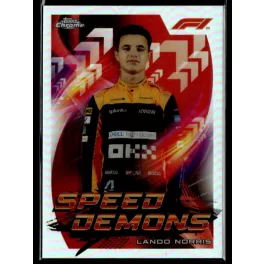   2022 Topps Chrome Formula 1 Racing Speed Demons #SD-LN Lando Norris