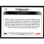 2022 Topps Chrome Formula 1 Racing  #116 Esteban Ocon