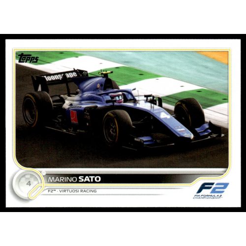 2022 Topps Formula 1 Racing F2 CARS #132 Marino Sato