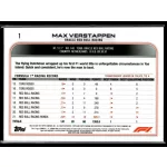 2022 Topps Chrome Formula 1 F1 DRIVERS #1 Max Verstappen