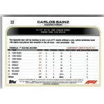 2022 Topps Chrome Formula 1 F1 DRIVERS #32 Carlos Sainz