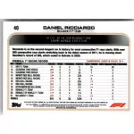 2022 Topps Chrome Formula 1 F1 DRIVERS #40 Daniel Ricciardo