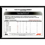 2022 Topps Chrome Formula 1 F1 DRIVERS #73 Kevin Magnussen