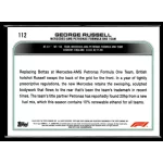 2022 Topps Chrome Formula 1 CARS #112 George Russell
