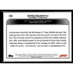 2022 Topps Chrome Formula 1 CARS #126 Zhou Guanyu