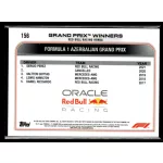 2022 Topps Chrome Formula 1 GRAND PRIX WINNERS #156 Sergio Perez