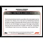 2022 Topps Chrome Formula 1 GRAND PRIX DRIVER OF THE DAY #189 Sergio Perez