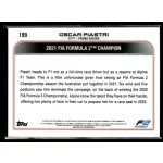 2022 Topps Chrome Formula 1 AWARD WINNERS #199 Oscar Piastri