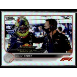   2022 Topps Chrome Formula 1 Refractor GRAND PRIX DRIVER OF THE DAY #173 Sergio Perez