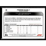 2022 Topps Chrome Formula 1 Black and White RayWave Refractors F1 DRIVERS #46 Pierre Gasly