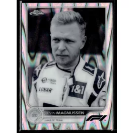   2022 Topps Chrome Formula 1 Black and White RayWave Refractors F1 DRIVERS #75 Kevin Magnussen