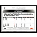 2022 Topps Chrome Formula 1 Black and White RayWave Refractors F1 DRIVERS #75 Kevin Magnussen