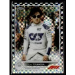 2022 Topps Chrome Formula 1 Checker Flag Refractors F1 DRIVERS #64 Yuki Tsunoda