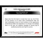 2022 Topps Chrome Formula 1 Checker Flag Refractors F1 DRIVERS #127 Mick Schumacher