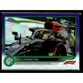   2022 Topps Chrome Formula 1 Purple Green Refractors F1 DRIVERS #7 Lewis Hamilton