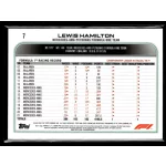 2022 Topps Chrome Formula 1 Purple Green Refractors F1 DRIVERS #7 Lewis Hamilton