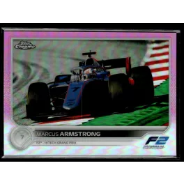   2022 Topps Chrome Formula 1 Pink Refractors  #136 Marcus Armstrong 22/75