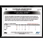 2022 Topps Chrome Formula 1 Pink Refractors  #136 Marcus Armstrong 22/75