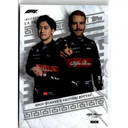   2023 Topps Eccellenza Formula 1 La Squadra #AR Zhou Guanyu/Valtteri Bottas