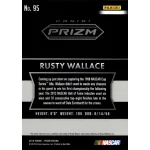 2016 Panini Prizm NASCAR HALL OF FAME #95 Rusty Wallace