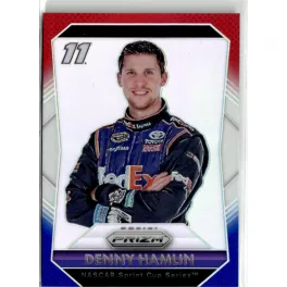   2016 Panini Prizm Prizms Red White and Blue  #11 Denny Hamlin