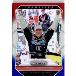   2016 Panini Prizm Prizms Red White and Blue CHAMPIONS #67 Tony Stewart