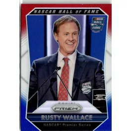   2016 Panini Prizm Prizms Red White and Blue NASCAR HALL OF FAME #95 Rusty Wallace