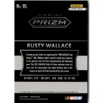 2016 Panini Prizm Prizms Red White and Blue NASCAR HALL OF FAME #95 Rusty Wallace