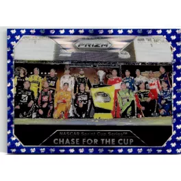   2016 Panini Prizm Prizms Blue Flag FINAL 2015 NASCAR SPRINT CUP SERIES STANDINGS #100  Menard/Ryan Newman 88/99