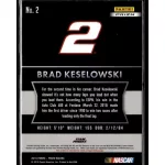 2016 Panini Prizm Red  White & Blue #2 Brad Keselowski