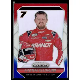 2016 Panini Prizm Red  White & Blue #28 Justin Allgaier