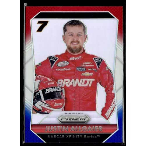 2016 Panini Prizm Red  White & Blue #28 Justin Allgaier