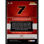 2016 Panini Prizm Red  White & Blue #28 Justin Allgaier