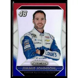 2016 Panini Prizm Red  White & Blue #40 Jimmie Johnson