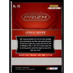 2016 Panini Prizm Red  White & Blue #43 Josh Wise