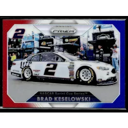   2016 Panini Prizm Red  White & Blue #48 Brad Keselowski's Car