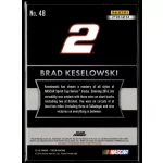2016 Panini Prizm Red  White & Blue #48 Brad Keselowski's Car