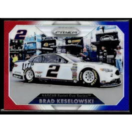   2016 Panini Prizm Red  White & Blue #48 Brad Keselowski's Car