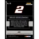 2016 Panini Prizm Red  White & Blue #48 Brad Keselowski's Car