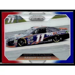   2016 Panini Prizm Red  White & Blue #52 Denny Hamlin's Car