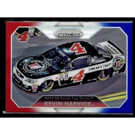   2016 Panini Prizm Red  White & Blue #55 Kevin Harvick's Car