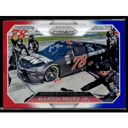   2016 Panini Prizm Red  White & Blue #62 Martin Truex Jr.'s Car
